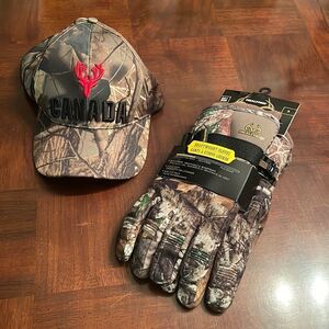 Realtree Hunting Heavyweight Gloves with bonus Cap Waterproof Breathable …